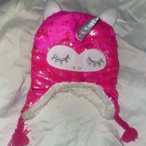 Toddlers Little Critters Sequined Unicorn Hat